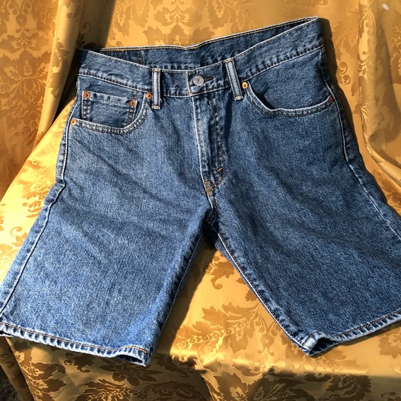 mens levi denim shorts sale